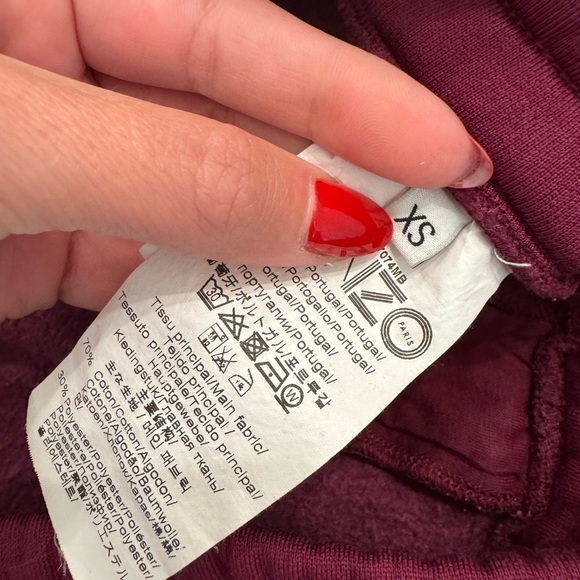 Kenzo Women’s Maroon Sweatpants Jogger - Picture 5 of 9